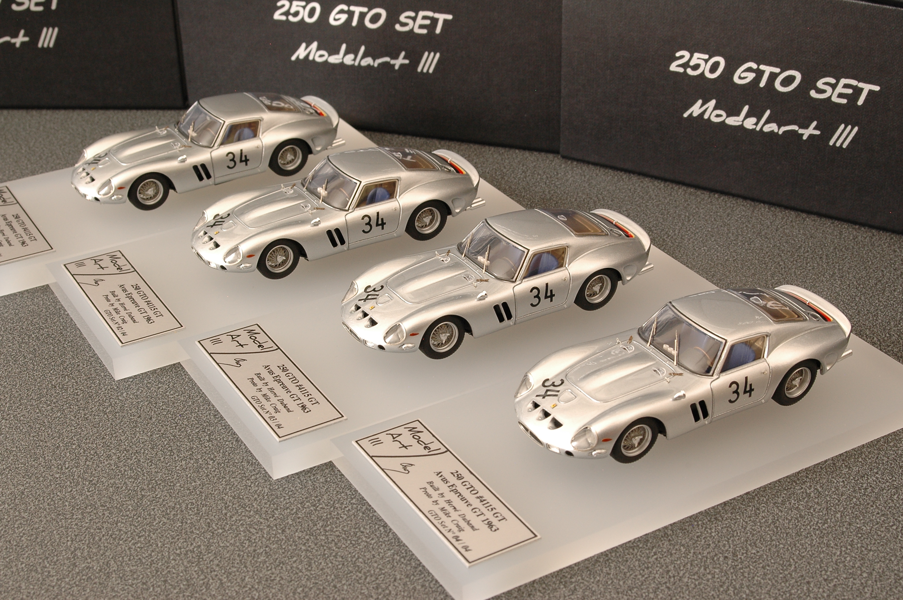 Modelart111 250 GTO Set : #4115 Avus (Berlin) 1963